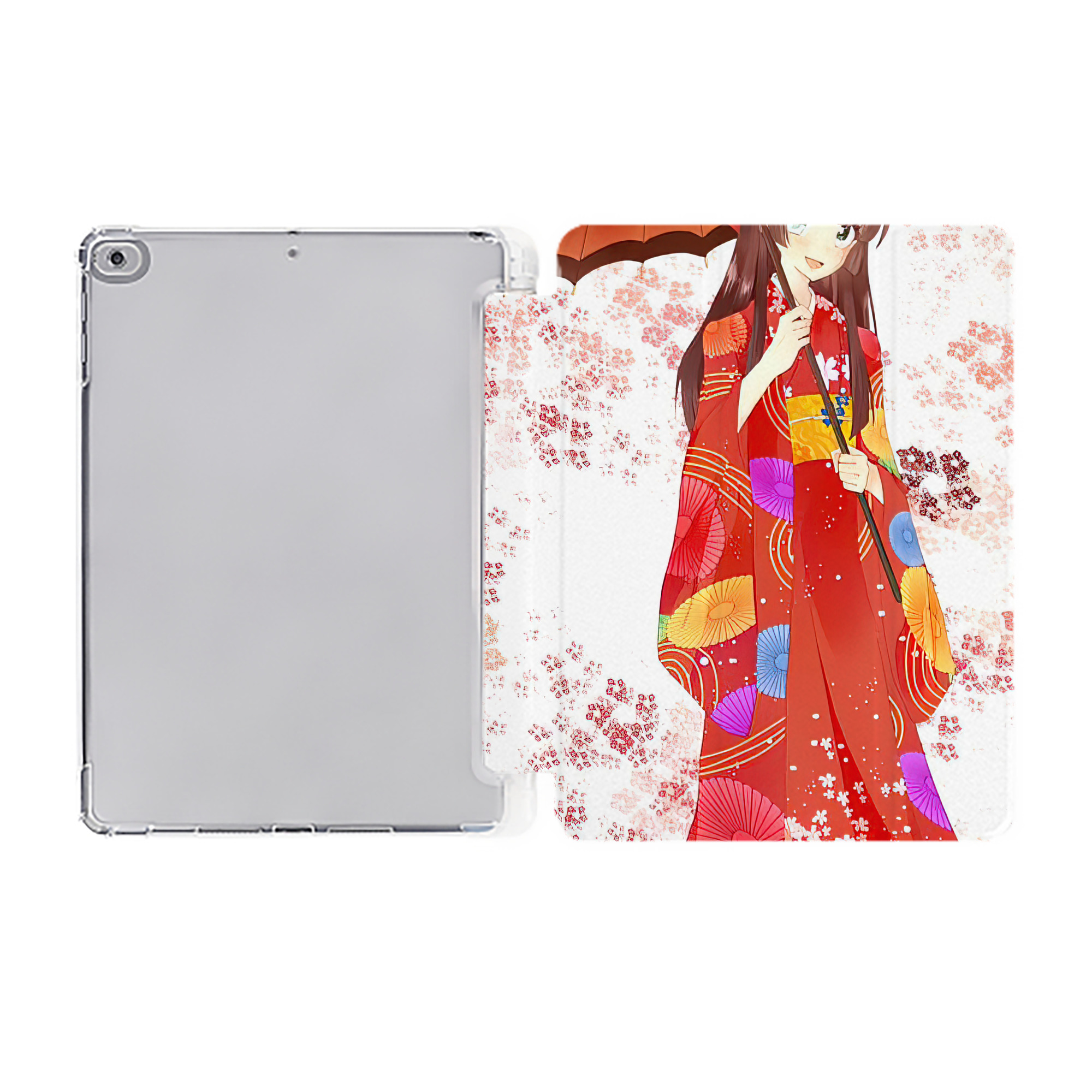 ぎんたま 坂田銀時（さかたぎんとき） 神楽 志村新八（しむら しんぱち） GINTAMA Sakata Gintoki Kagura Shimura Shinpachi IPad ケース ペン収納付き 三つ折りスタンド PUレザー×シリコン 対応機種9.5/10.5/10.9インチ